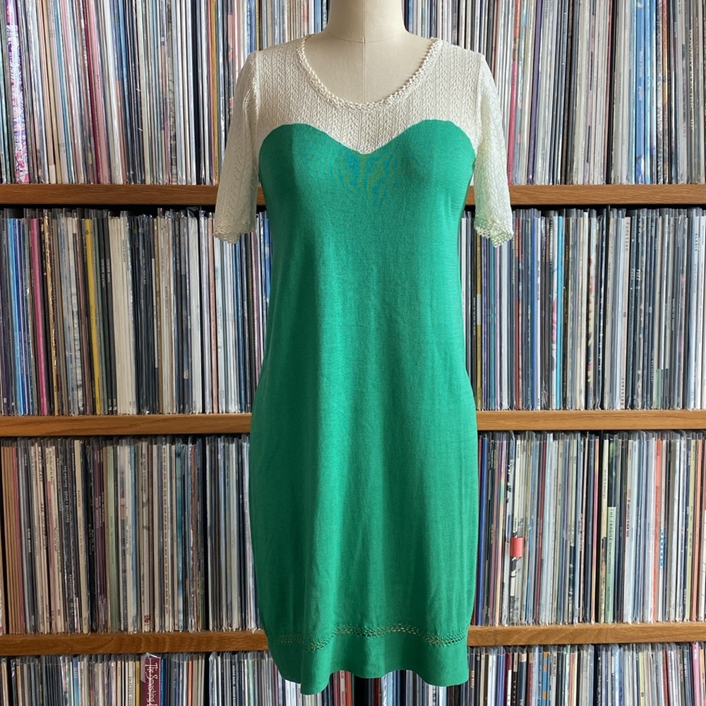 EUC ORLA KIELY Knit Cotton/Silk Dress SIZE 6US/10UK (fits like small)